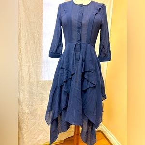 BCBG ‘Jovita’ blue dress NWT size XS